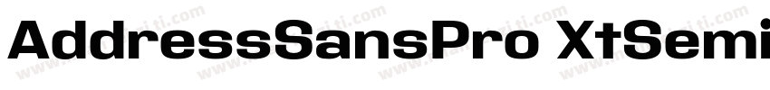 AddressSansPro XtSemiBold字体转换
